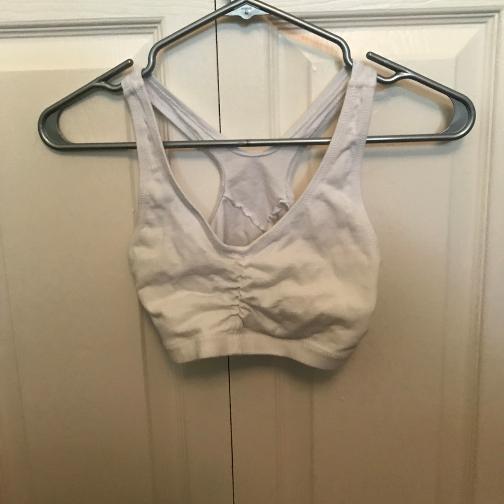 White Sports Bra
